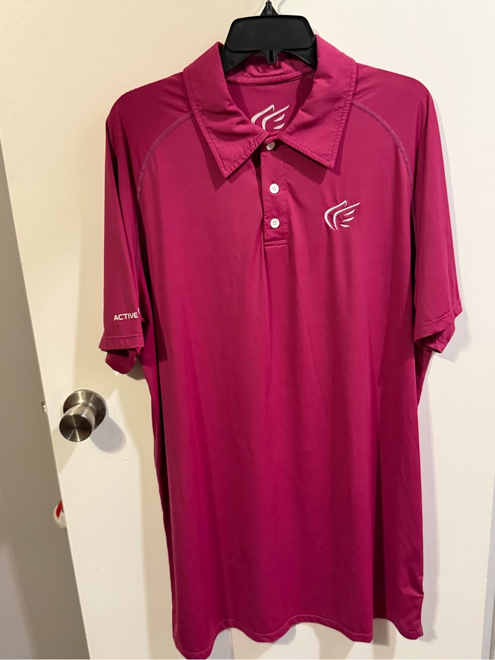Active Faith Men's Polo Shirt - Berry Pink